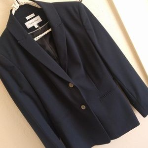 Calvin Klein Deep Navy Blue Suit Jacket Blazer Sz2